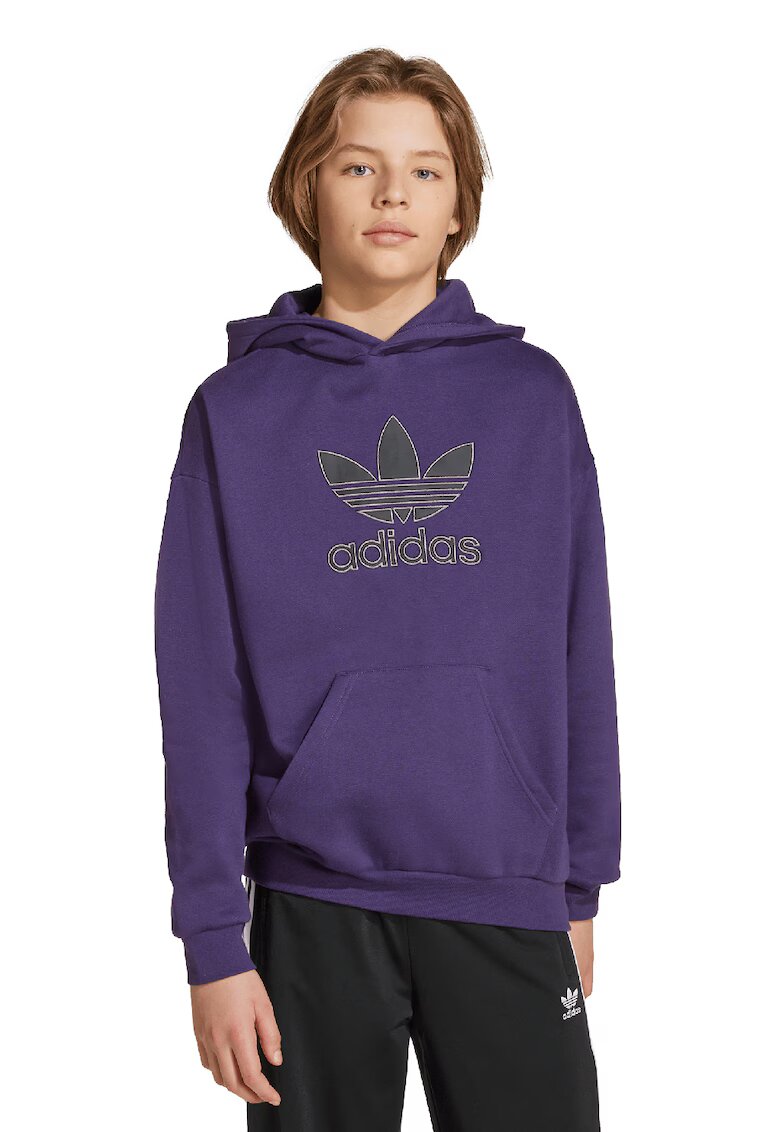 adidas Originals Hanorac lejer Trefoil - Negru/Ametist