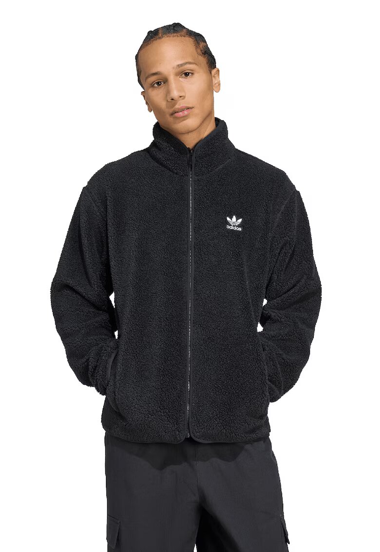 adidas Originals Jacheta lejera din material fleece - Negru