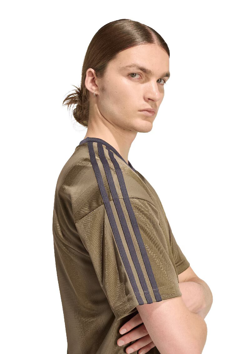 adidas Originals Jacheta lejera din material jacquard - Maro