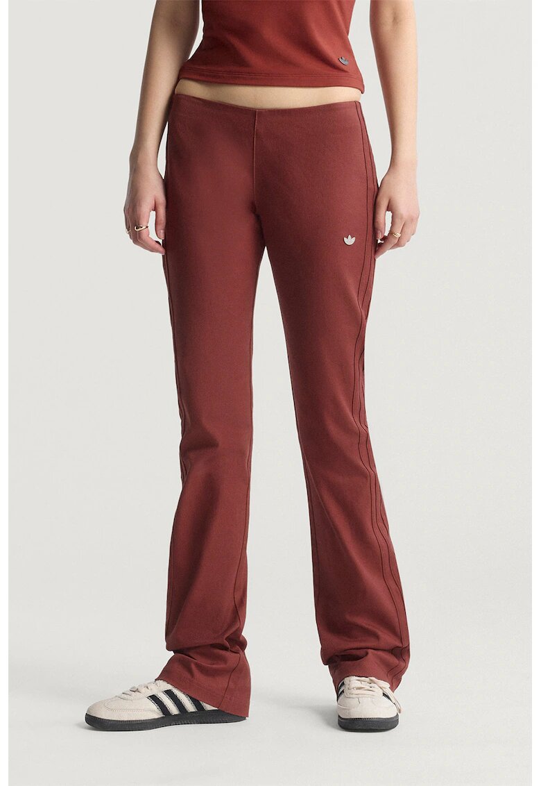 adidas Originals Pantaloni cu slituri cu fermoar Premium Essentials - Visiniu