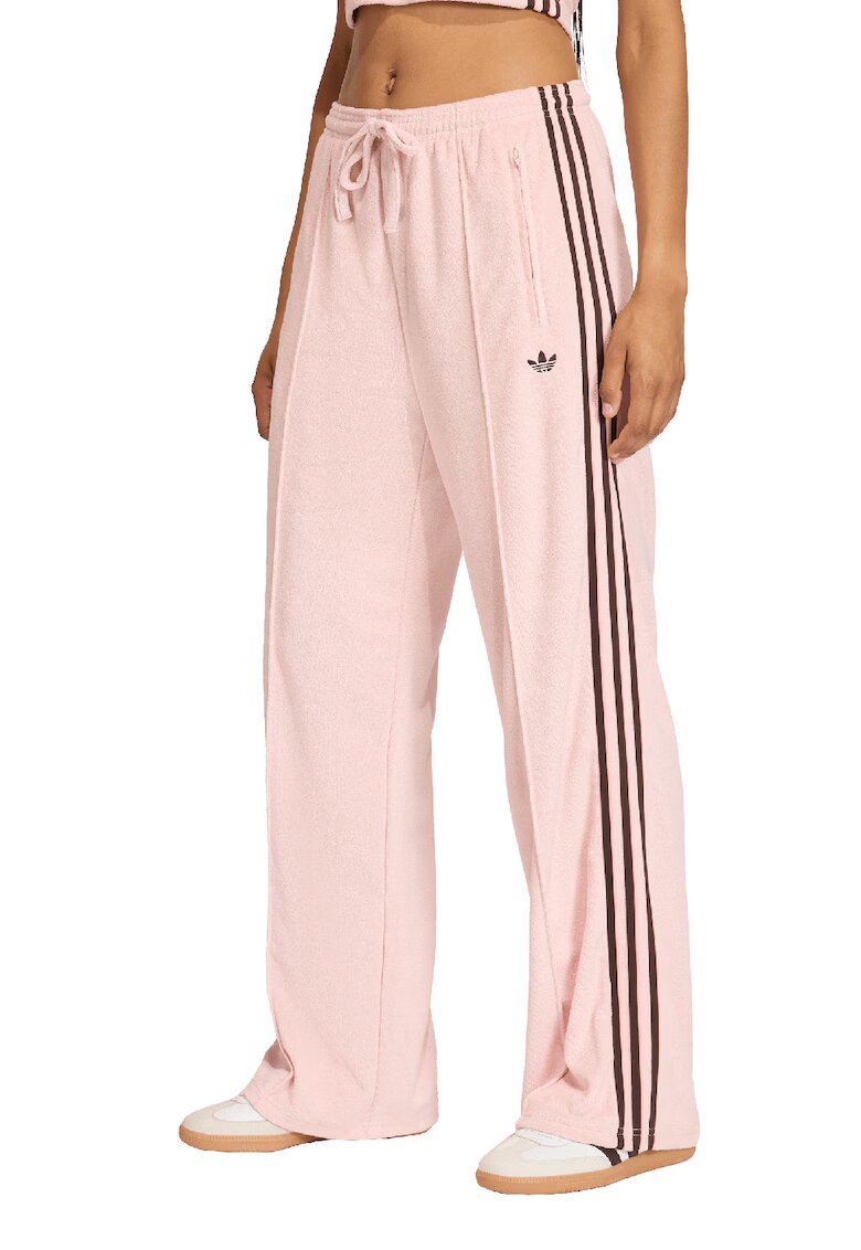 adidas Originals Pantaloni cu snur si buzunare cu femoar - Maro/Roz prafuit