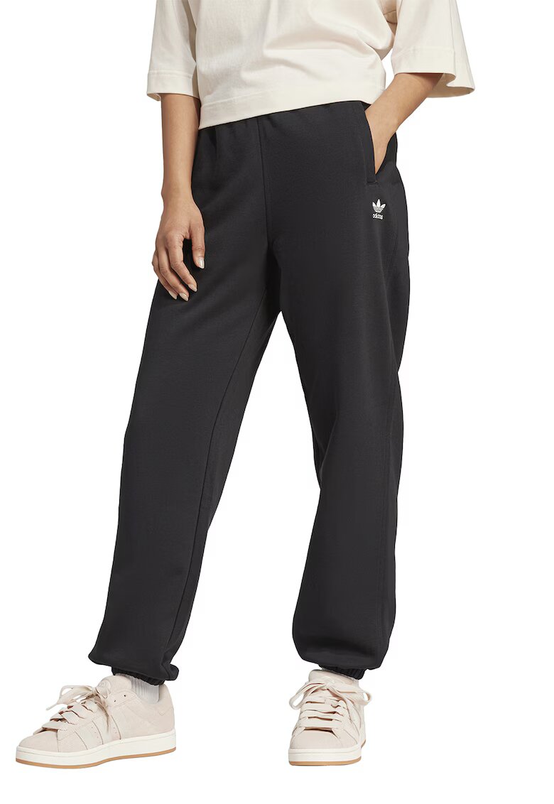 adidas Originals Pantaloni de trening cu buzunare oblice - Negru