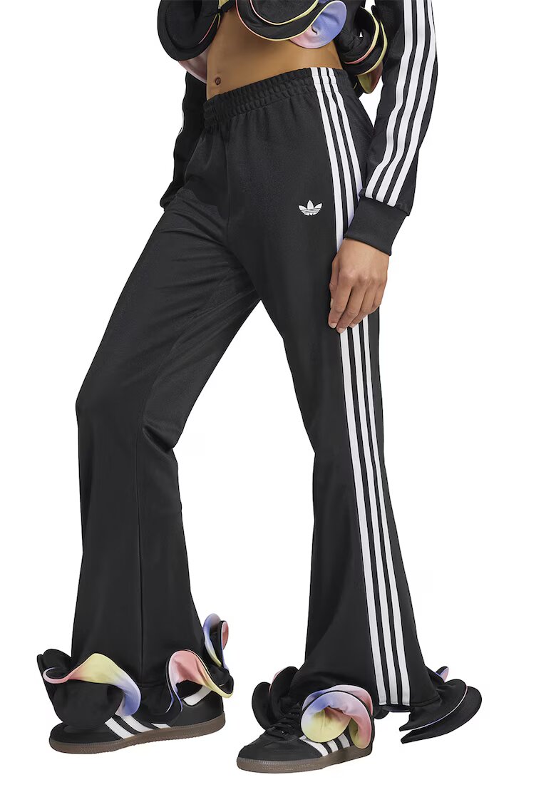 adidas Originals Pantaloni de trening cu detalii cu volane - Alb/Negru