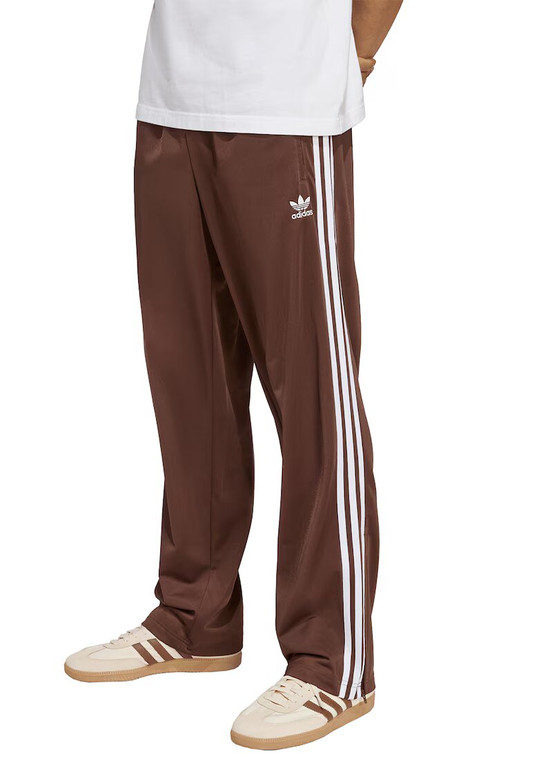 adidas Originals Pantaloni de trening cu slit cu fermoar la terminatii Firebird - Alb/Maro