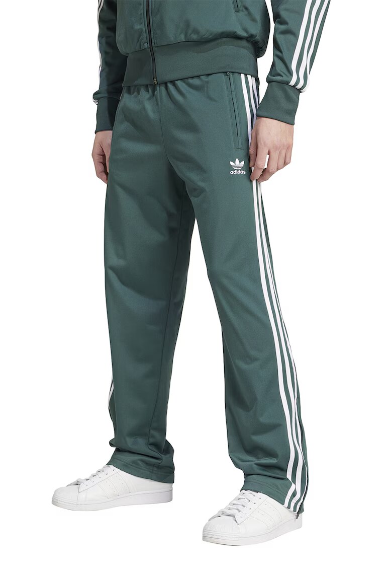 adidas Originals Pantaloni de trening cu slit cu fermoar la terminatii Firebird - Verde aquamarin