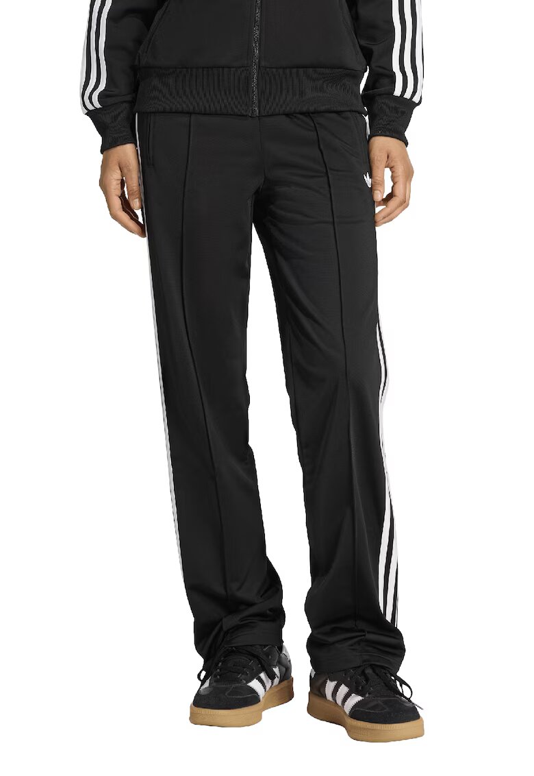adidas Originals Pantaloni de trening cu slituri cu fermoar Firebird - Alb/Negru