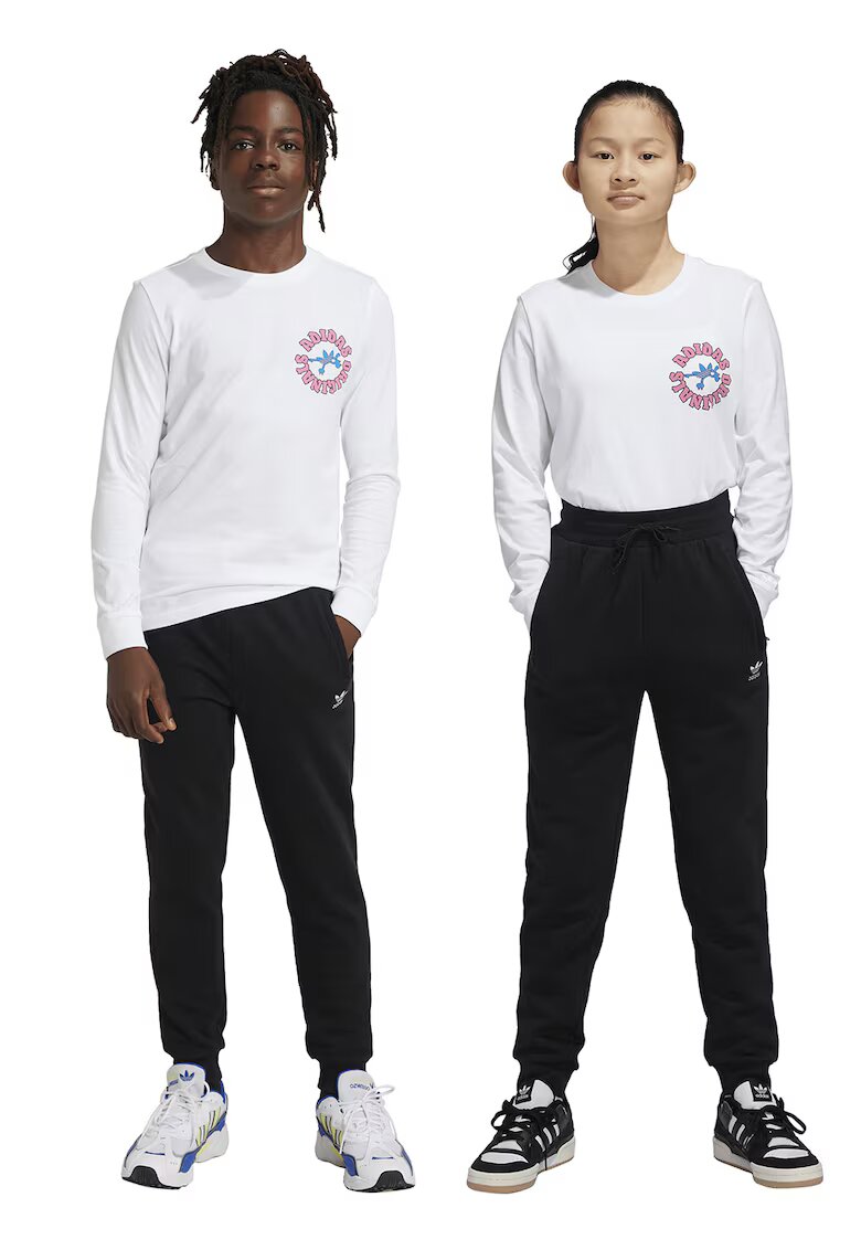 adidas Originals Pantaloni de trening regular fit cu snur de ajustare - Negru