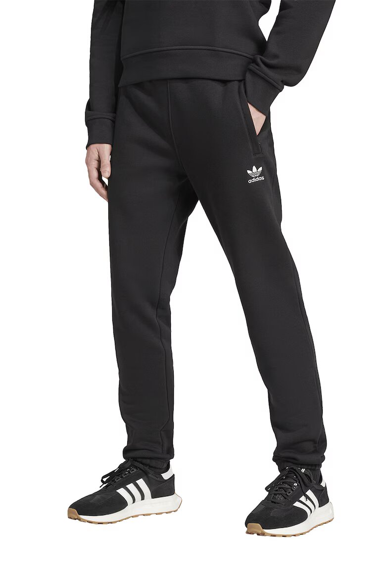 adidas Originals Pantaloni de trening slim fit cu buzunare Trefoil Essentials - Alb murdar/Gri antracit