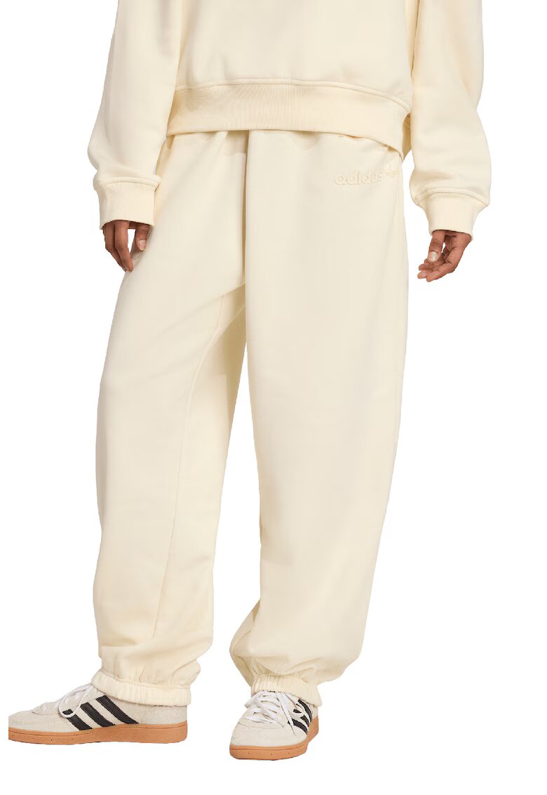 adidas Originals Pantaloni de trening supradimensionati cu buzunare laterale Essentials - Crem