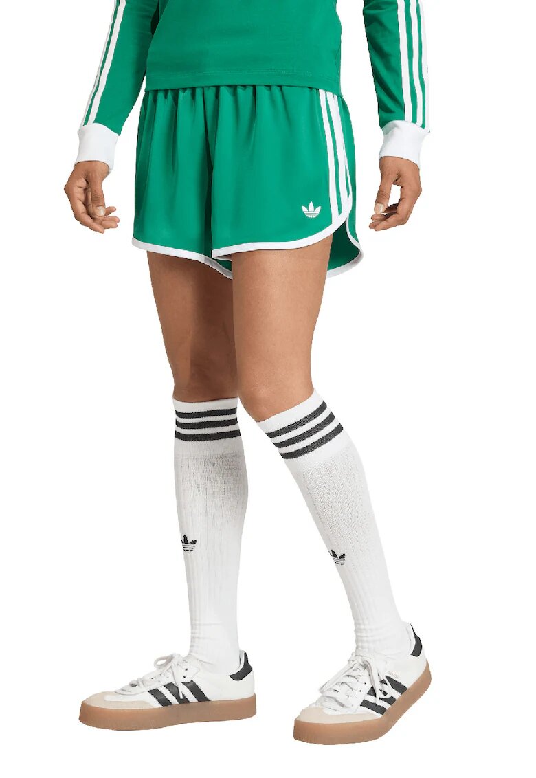 adidas Originals Pantaloni scurti lejeri cu logo - Alb/Verde