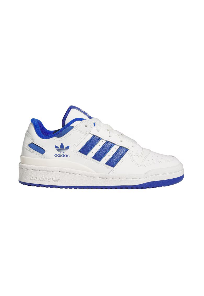 adidas Originals Pantofi din piele - pentru baschet Forum - Alb/Albastru royal