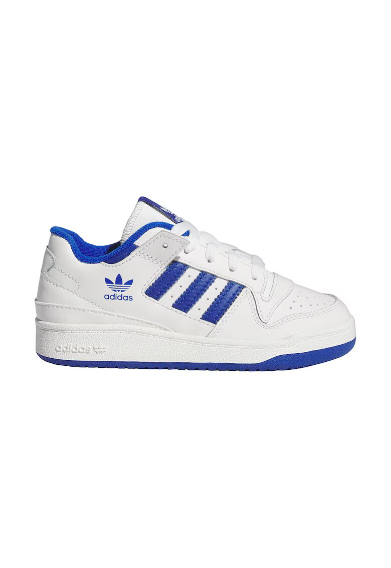 adidas Originals Pantofi din piele - pentru baschet Forum - Albastru royal/Alb murdar