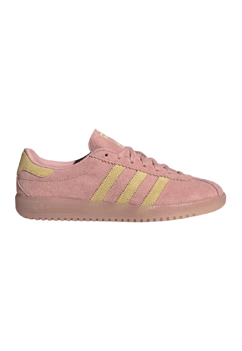 adidas Originals Pantofi sport BRMD din piele intoarsa cu detaliu logo - Galben/Roz prafuit