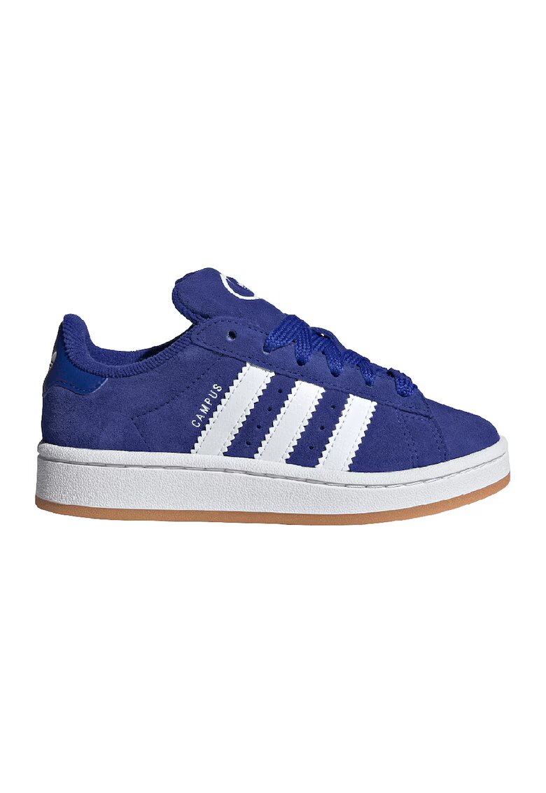 adidas Originals Pantofi sport Campus 00s din piele intoarsa - Alb/Albastru indigo