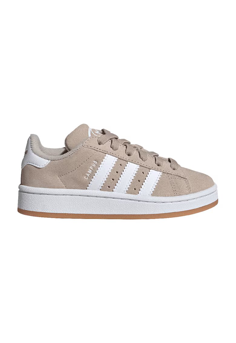 adidas Originals Pantofi sport Campus 00s din piele intoarsa - Alb/Bej