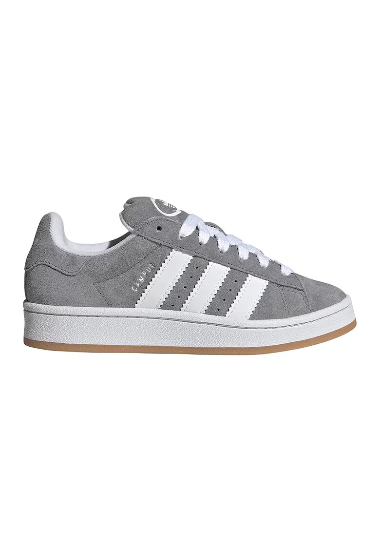 adidas Originals Pantofi sport Campus 00s din piele intoarsa cu garnituri sintetice - Gri/Alb optic