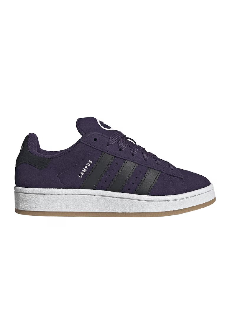 adidas Originals Pantofi sport Campus 00s din piele intoarsa cu garnituri sintetice - Negru/Violet pruna