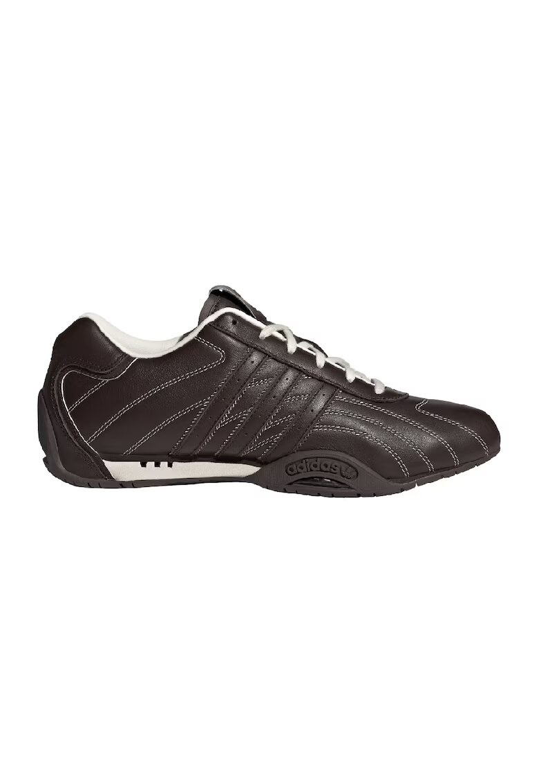 adidas Originals Pantofi sport din piele cu cusaturi contrastante Adiracer - Maro inchis
