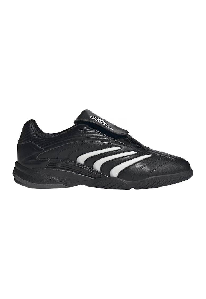 adidas Originals Pantofi sport din piele ecologica Predator - Negru/Alb murdar