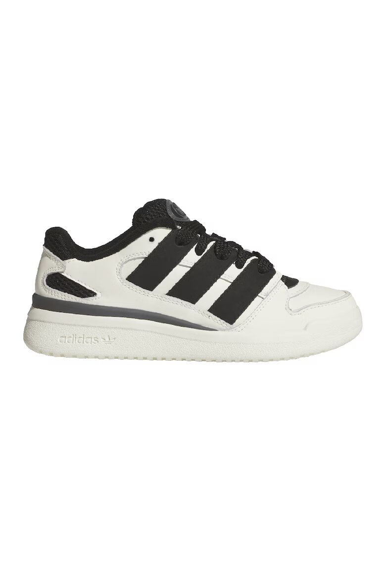adidas Originals Pantofi sport din piele Forum2000 - Negru/Alb murdar
