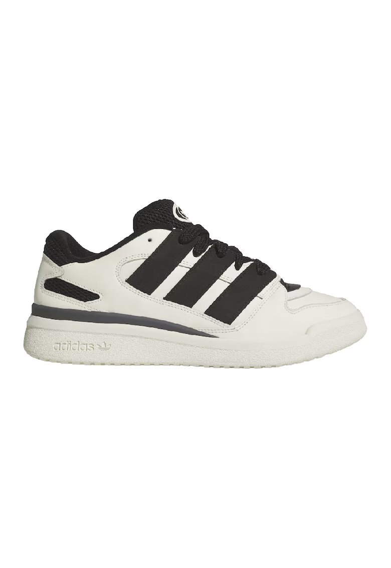 adidas Originals Pantofi sport din piele Forum2000 - Negru/Alb murdar