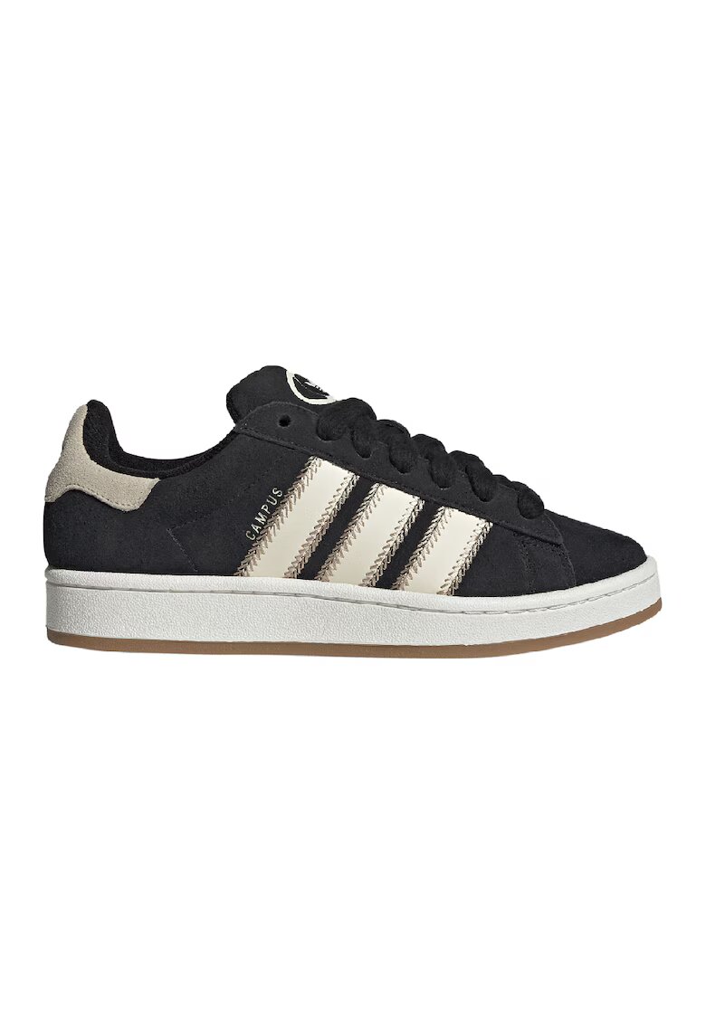 adidas Originals Pantofi sport din piele intoarsa Campus 00S - Alb fildes/Negru