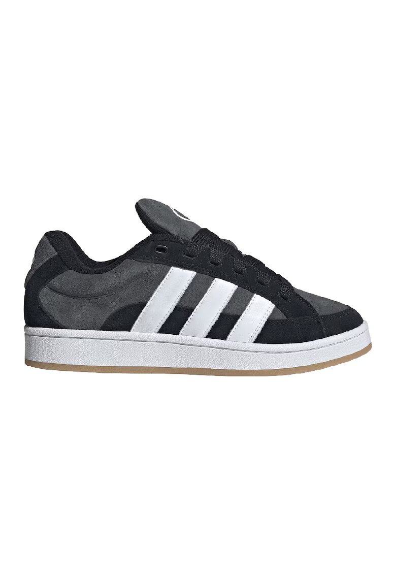 adidas Originals Pantofi sport din piele intoarsa Campus 00s - Alb/Negru/Gri inchis