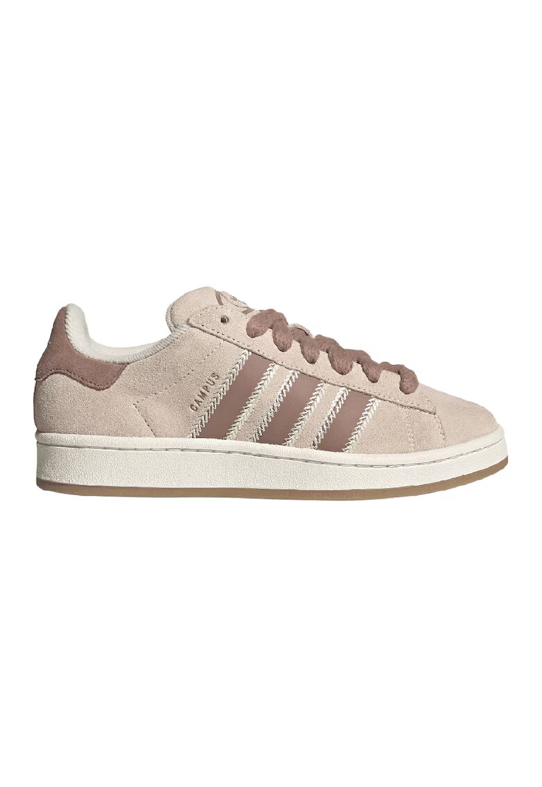 adidas Originals Pantofi sport din piele intoarsa Campus 00S - Bej/Roz/Roz prafuit