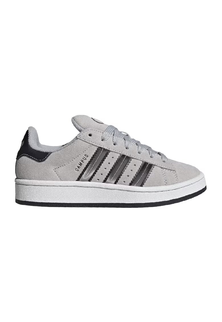 adidas Originals Pantofi sport din piele intoarsa Campus - Gri/Negru stins
