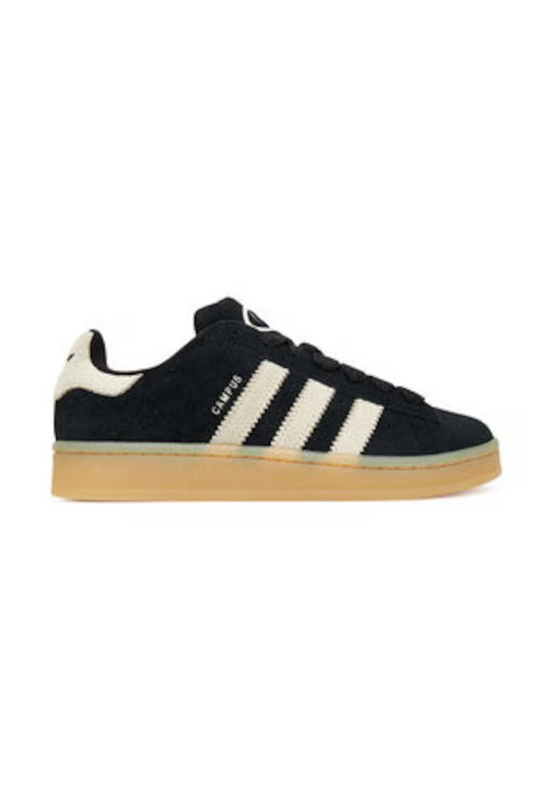 adidas Originals Pantofi sport din piele intoarsa cu logo Campus
