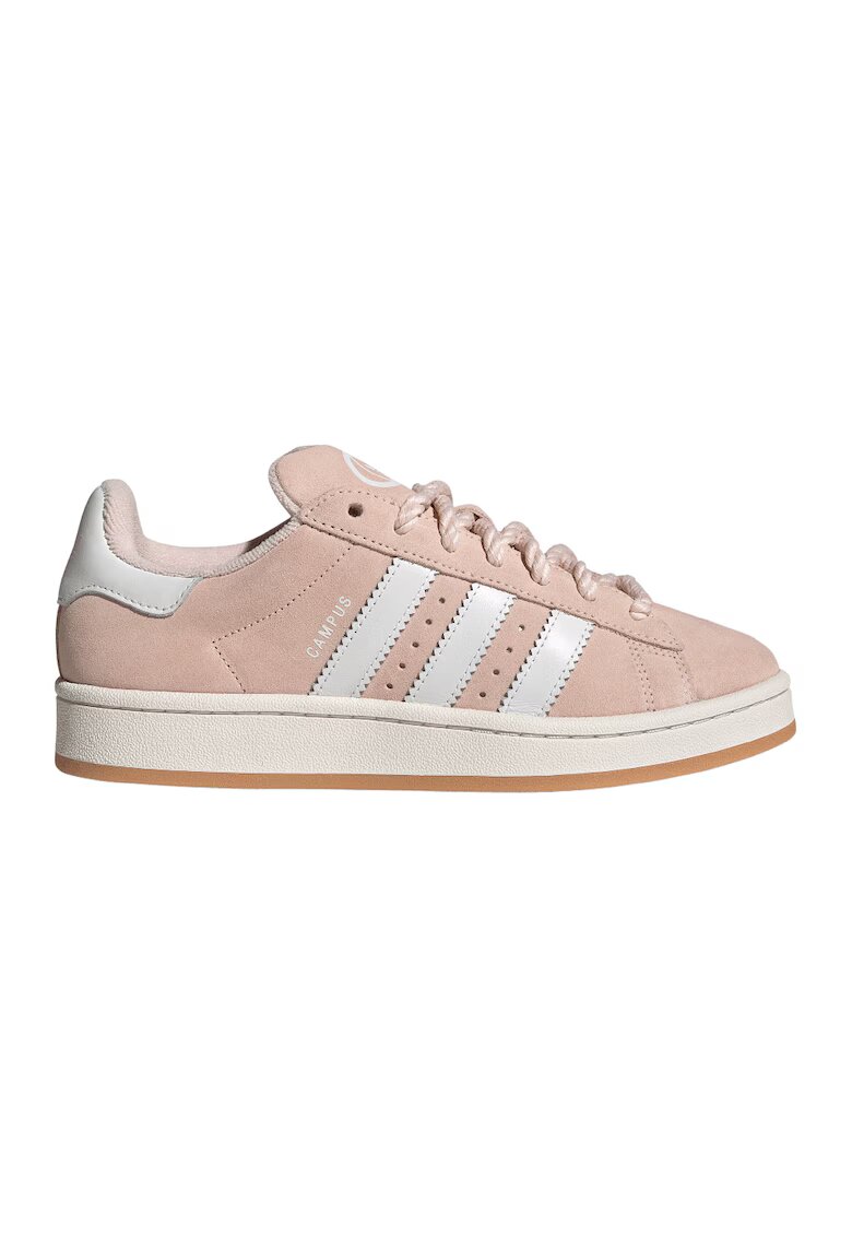 adidas Originals Pantofi sport din piele intoarsa cu logo contrastant Campus 00s - Roz somon