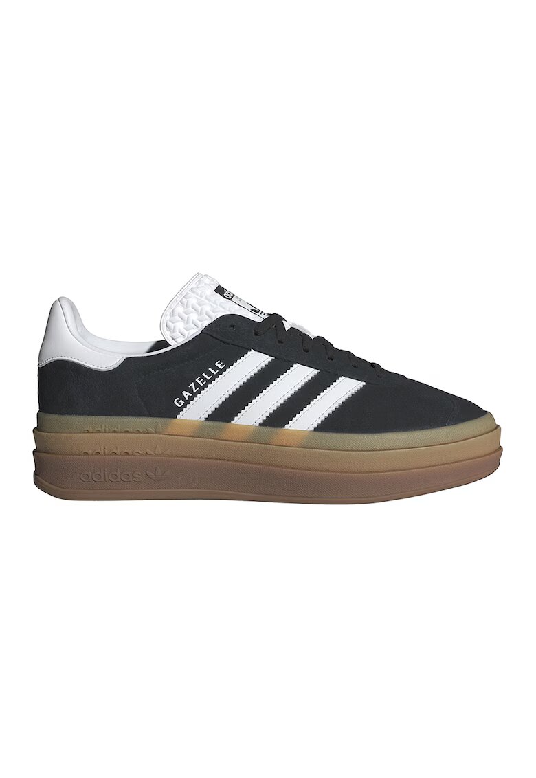 adidas Originals Pantofi sport din piele intoarsa Gazelle Bold - Alb/Negru