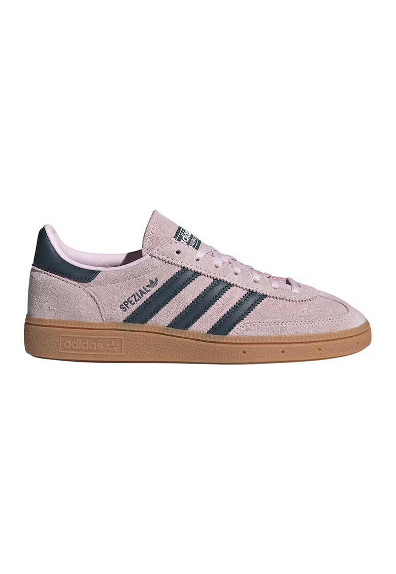 adidas Originals Pantofi sport din piele intoarsa Handball Spezial - Roz pastel/Gri carbune