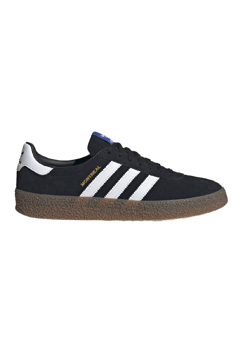 adidas Originals Pantofi sport din piele intoarsa Montreal - Alb/Negru