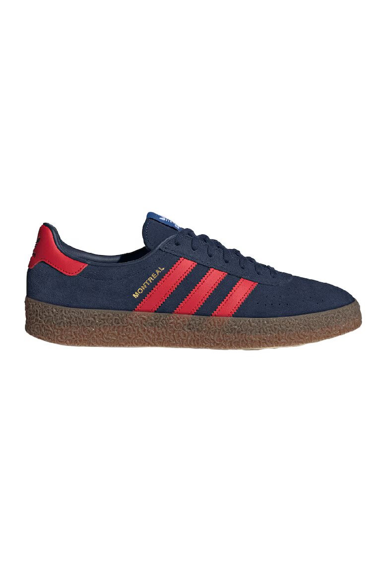 adidas Originals Pantofi sport din piele intoarsa Montreal - Albastru ultramarin/Portocaliu mandarina