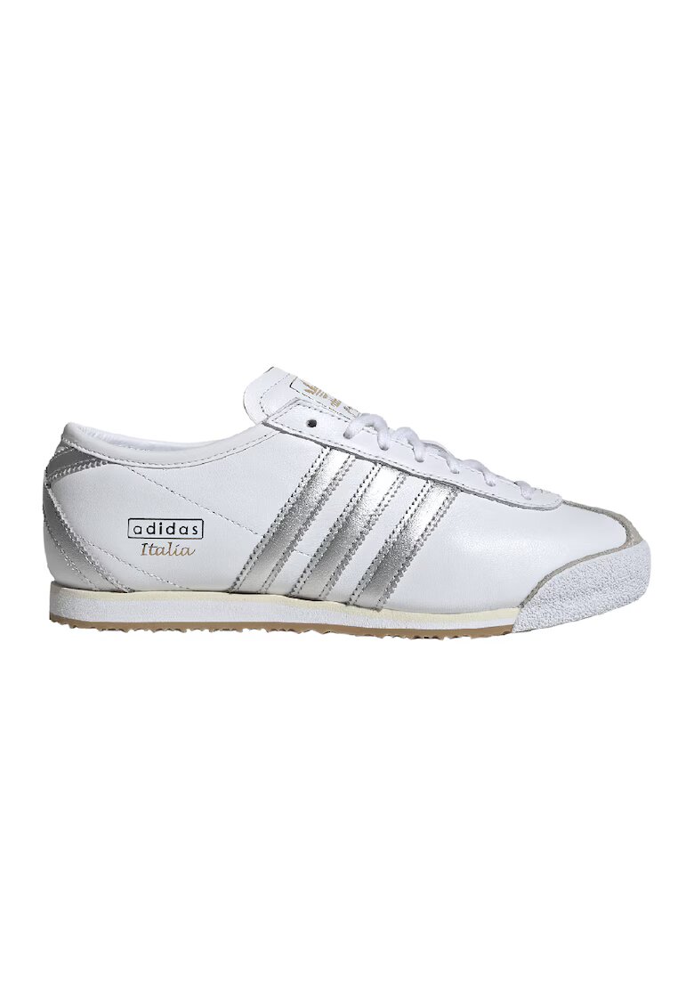 adidas Originals Pantofi sport din piele Italia 70s - Alb/Argintiu
