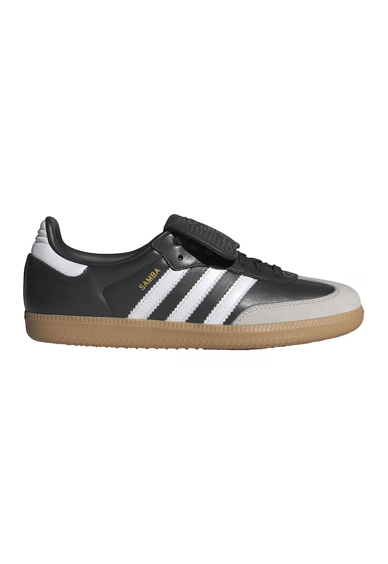 adidas Originals Pantofi sport din piele Samba - Gri deschis/Alb optic/Gri antracit