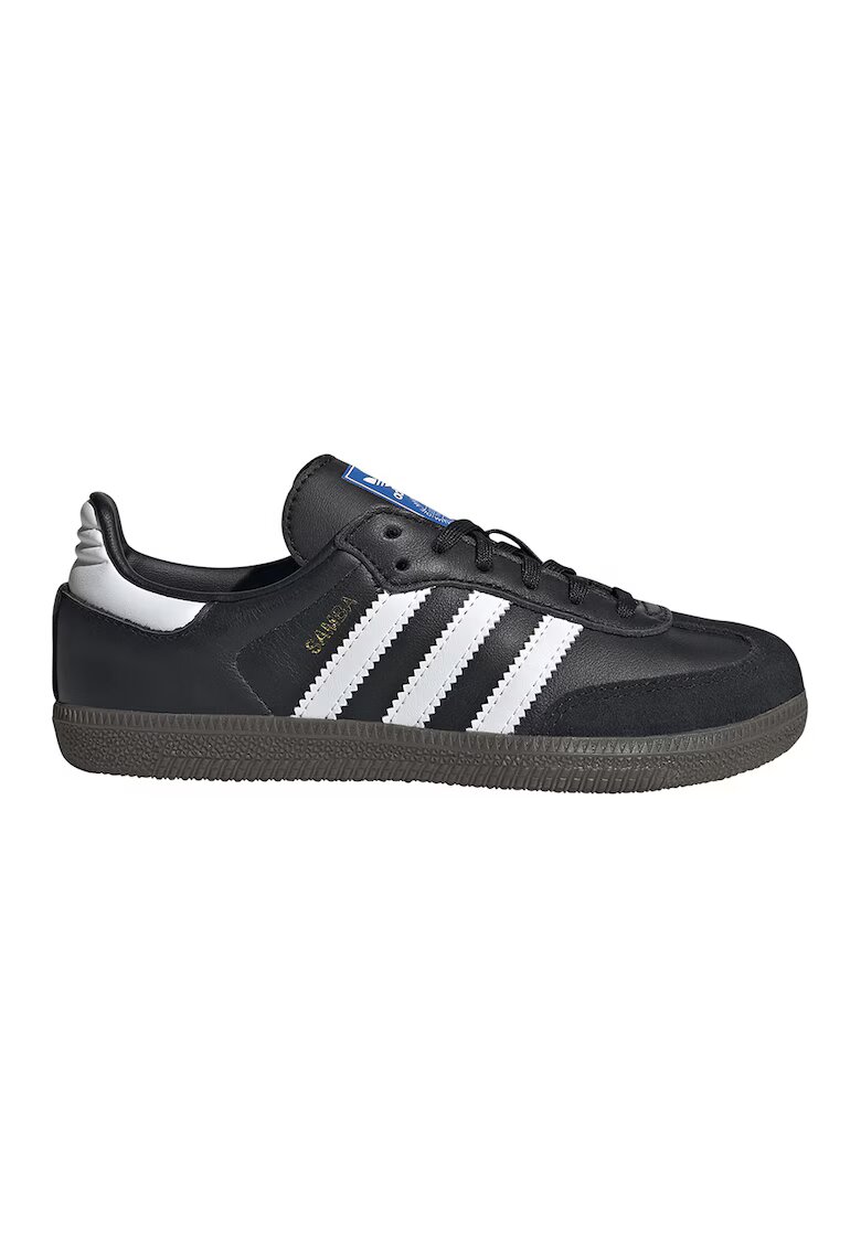 adidas Originals Pantofi sport din piele Samba OG - Auriu/Negru/Alb optic
