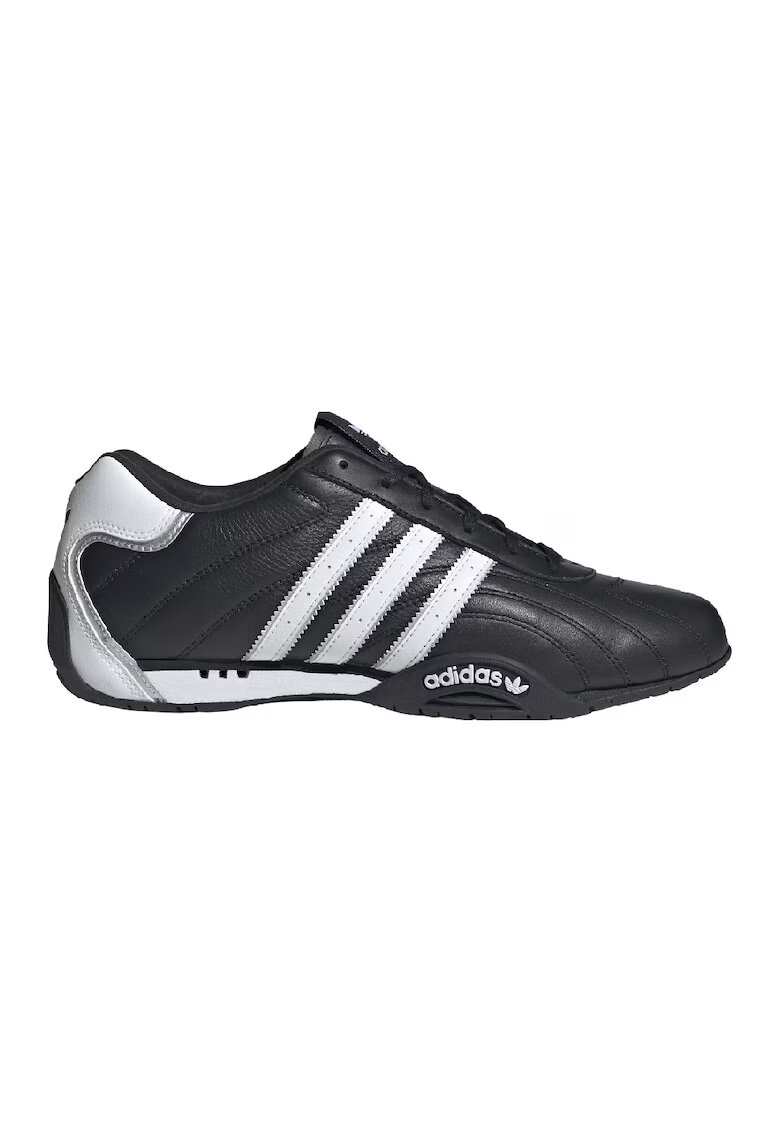 adidas Originals Pantofi sport din piele si piele ecologica Adi Racer - Alb/Negru