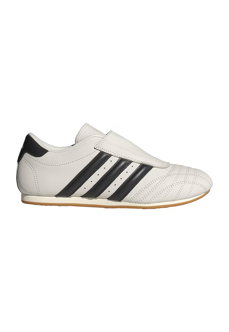 adidas Originals Pantofi sport din piele Taekwondo - Negru/Alb murdar
