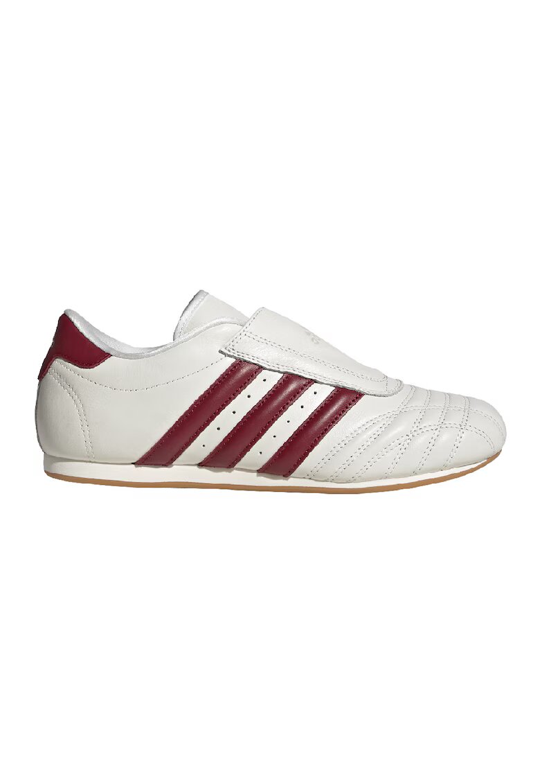 adidas Originals Pantofi sport din piele Taekwondo - Rosu inchis/Alb murdar