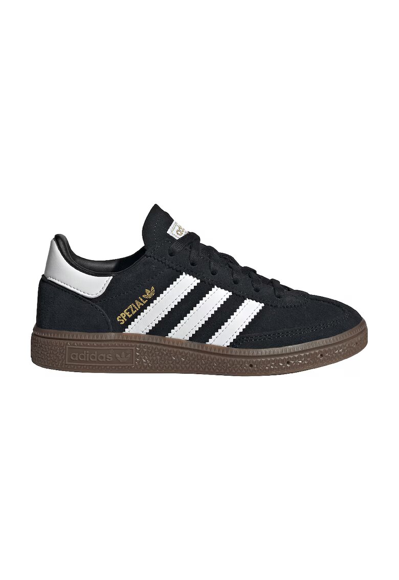 adidas Originals Pantofi sport Handball Spezia de piele intoarsa - Negru