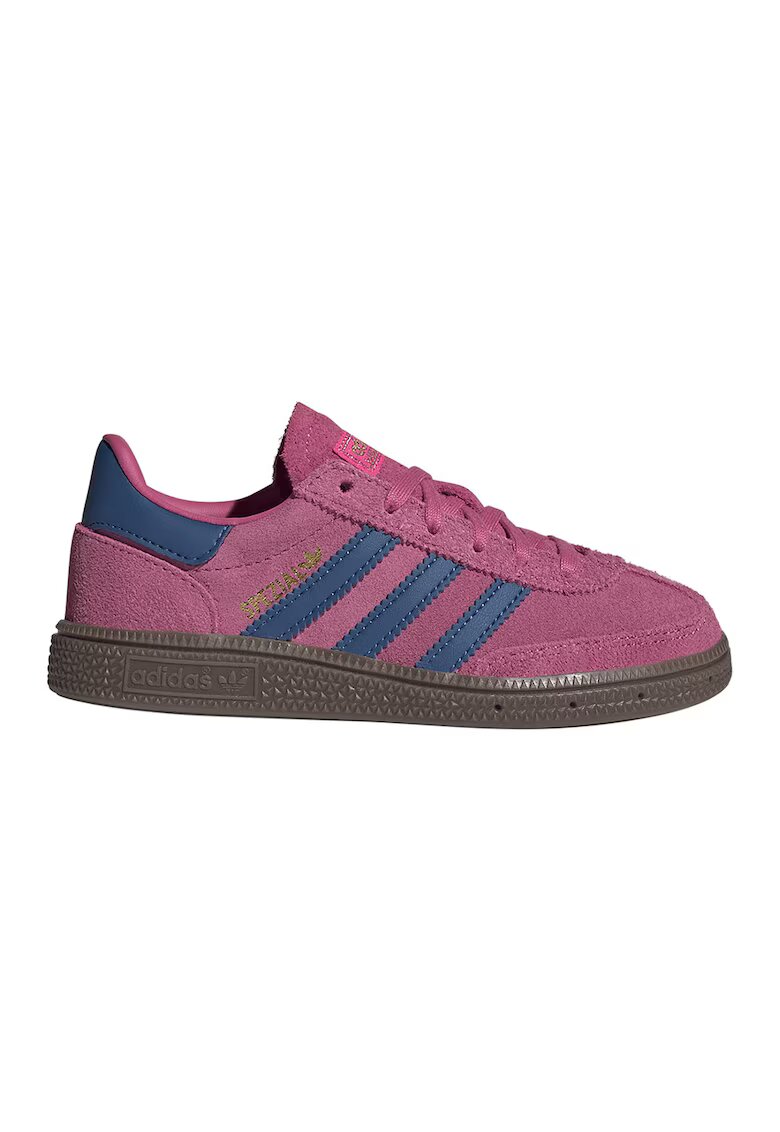 adidas Originals Pantofi sport Handball Spezia de piele intoarsa - Roz fandango/Bleumarin