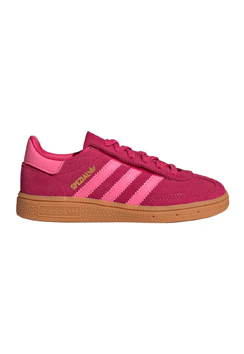 adidas Originals Pantofi sport Handball Spezia din piele intoarsa si piele - Rosu