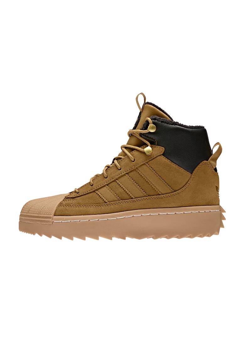 adidas Originals Pantofi sport high-top wedge Superstar Winter Trek - Negru/Maro deschis