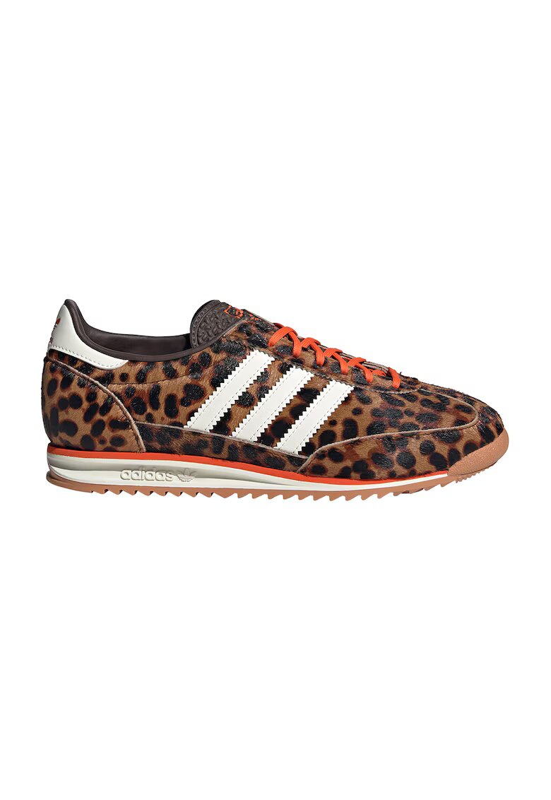 adidas Originals Pantofi sport low-cut cu model animal print - Negru/Maro