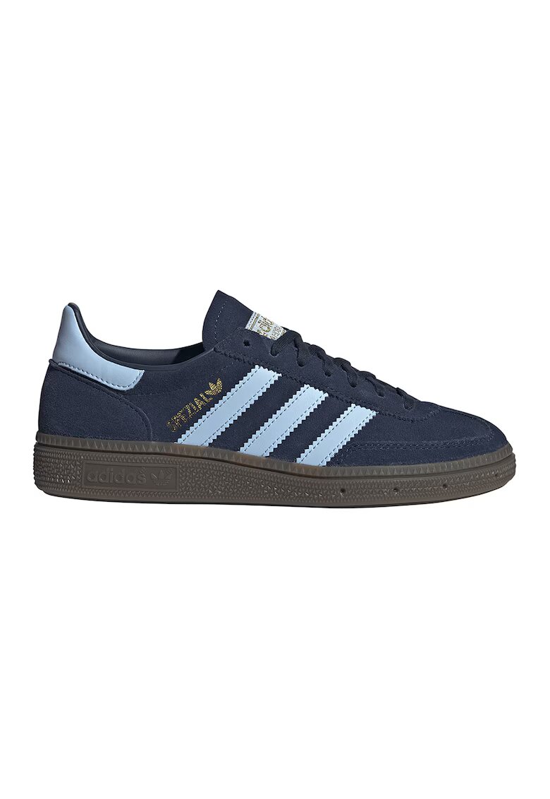 adidas Originals Pantofi sport low-cut Handball Spezia din piele intoarsa - Albastru pastel/Albastru inchis