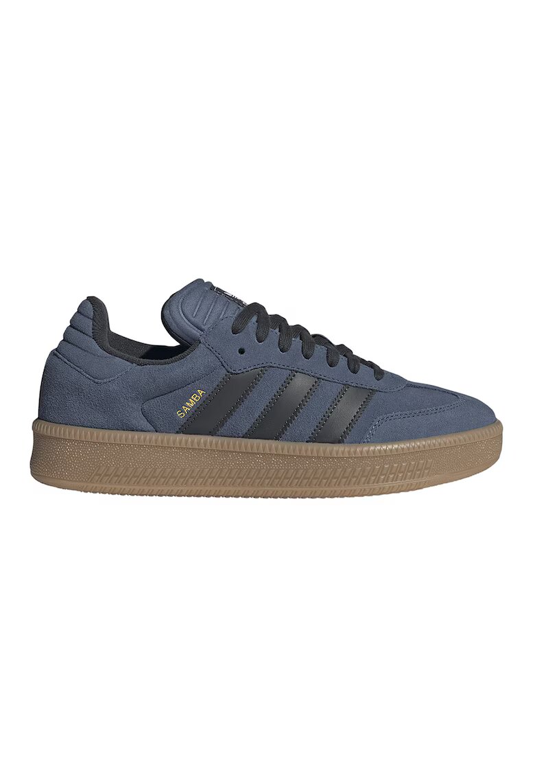 adidas Originals Pantofi sport Samba XLG din piele intoarsa - Negru/Albastru prafuit