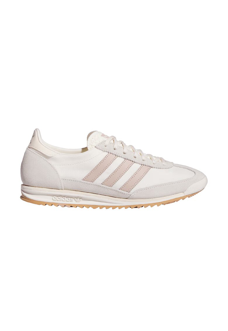 adidas Originals Pantofi sport SL 72 OG cu detalii din piele intoarsa - Alb fildes/Piersica