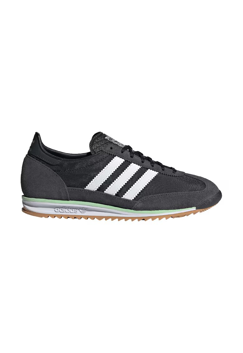 adidas Originals Pantofi sport SL 72 OG cu detalii din piele intoarsa - Negru/Gri inchis